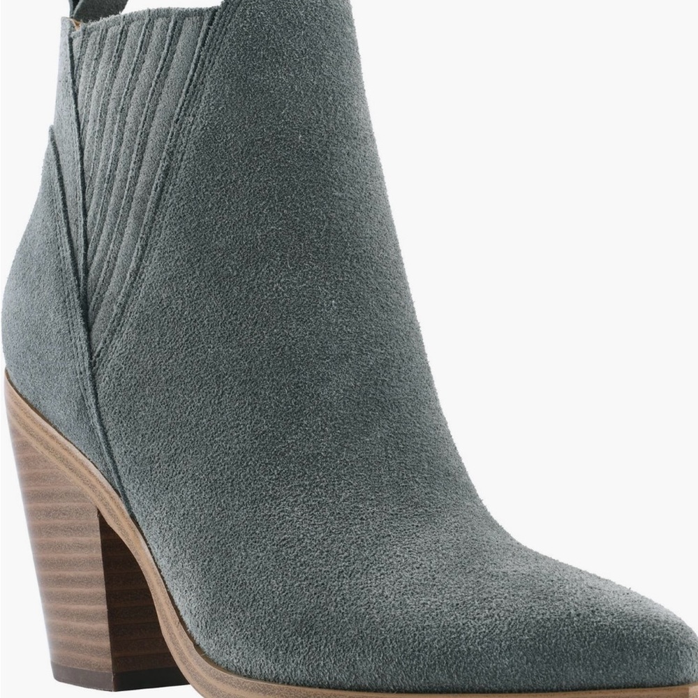 Marc Fisher Gray Suede Ankle Boots